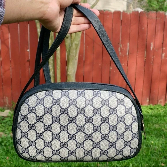 Vintage Gucci Ophidia GG Supreme Navy Blue Shoulder Bag/Crossbody - Picture 3 of 16